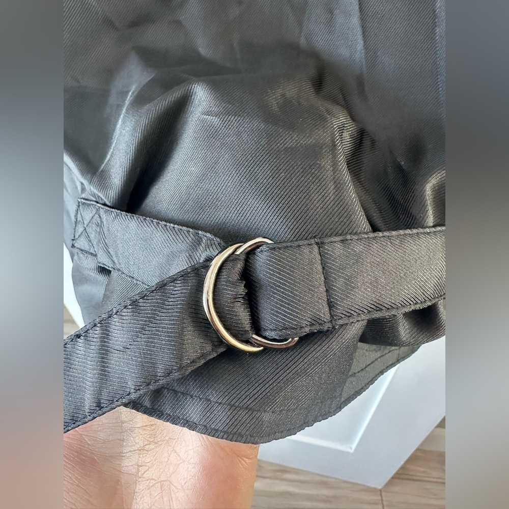 Wilsons Vest Mens S Black Suede Leather Waistcoat V Neck Jacket Biker Western - Picture 5 of 6